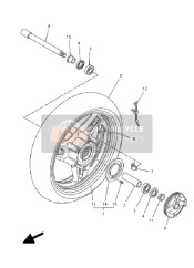 4B5251681100, Gussfelge, Vorne, Yamaha, 0